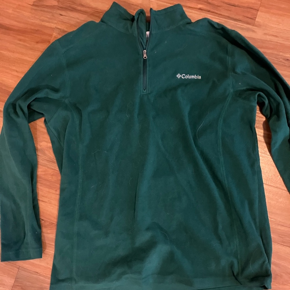 Green Columbia Quarterzip Size (L)